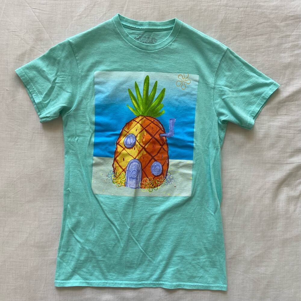 Nickelodeon 90s Y2K SpongeBob SquarePants Graphic Tee Small
